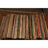 A TRAY CONTAINING OVER ONE HUNDRED LPs (see pics for list)
