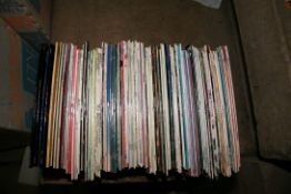 A TRAY CONTAINING OVER ONE HUNDRED AND TWENTY LPs including THe Shirelles, Donny Osmond, Billy Idol,