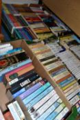 BOOKS, five boxes containing approximately 220 mostly paperback titles, of contemporary fiction,