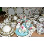 A SELECTION OF AYNSLEY TEA WARES ETC, comprising of Indian Tree A1173 pattern six tea cups and