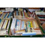 BOOKS, five boxes containing over 200 titles, subjects include gardening, nature, animals,