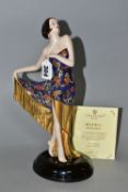 A BOXED COALPORT 'THE FLAPPER' FIGURINE, from the 'Kathleen Parsons Art Deco Collection', limited