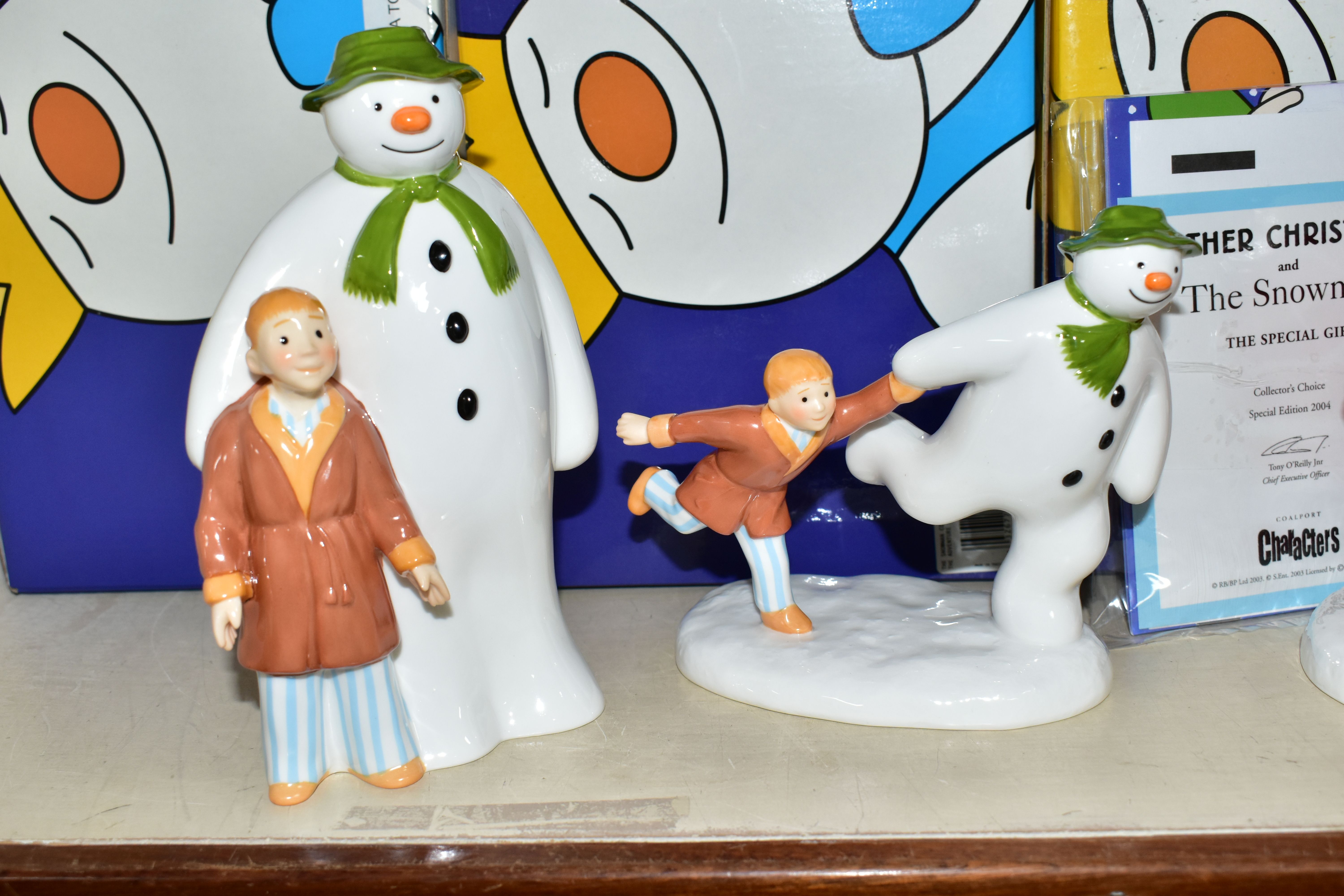 THREE BOXED COALPORT THE SNOWMAN CHARACTER FIGURES, comprising The Adventure Begins, The Special - Image 3 of 4