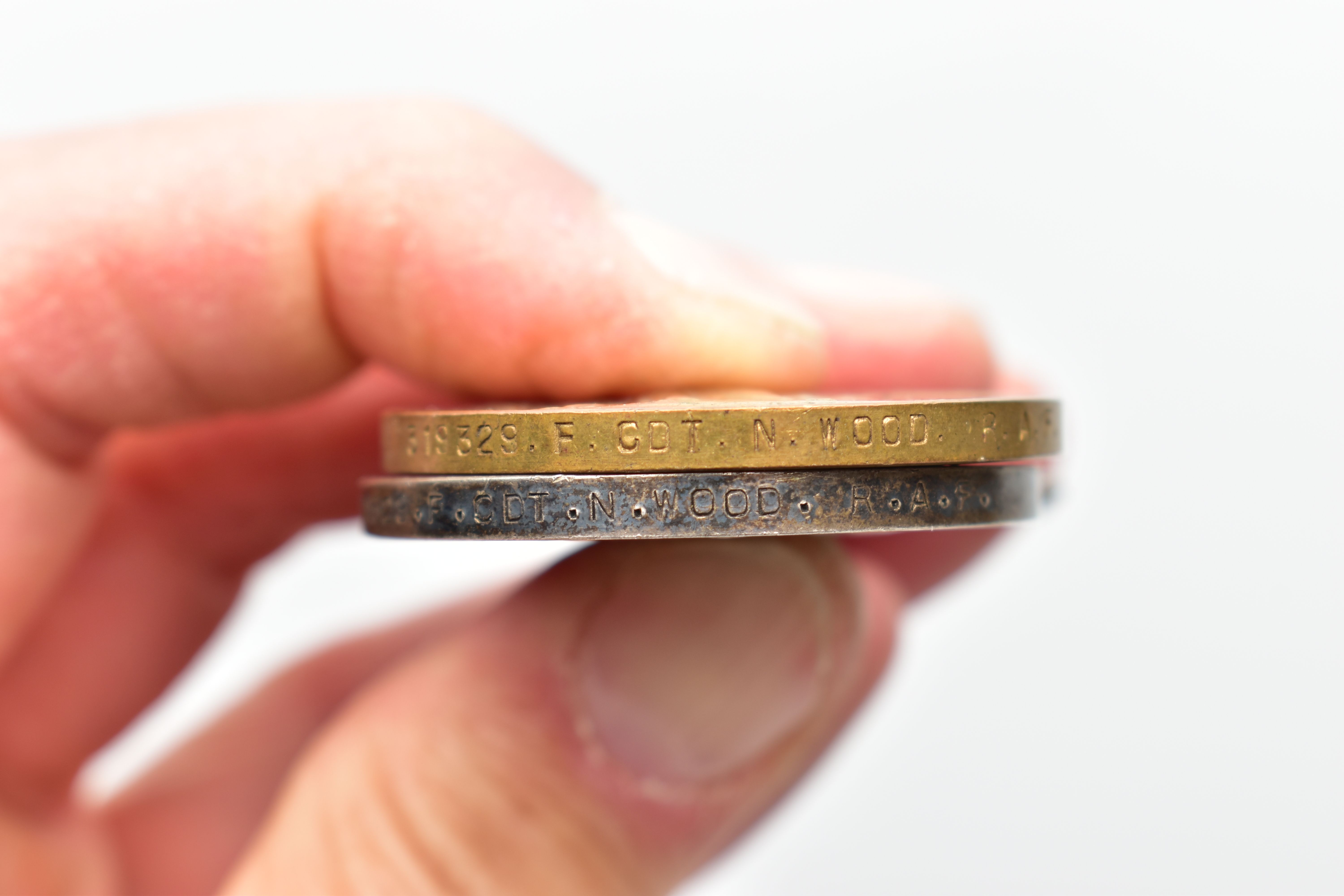 A GROUP OF WWI MEDALS, together with other Insignia relating to the Service of an RAF Officer, - Image 8 of 9