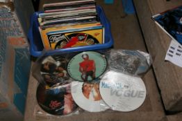 A TRAY CONTAINING APPROX ONE HUNDRED 12in SINGLES including Wham, Spandau BAllet, Haircut 100, Duran