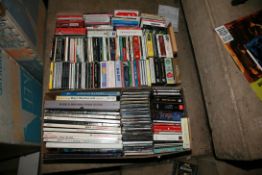 TWO TRAYS CONTAINING OVER ONE HUNDRED AND EIGHTY CDs AND CD BOXSETS