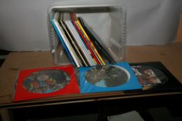 A TRAY CONTAINING TWENTY TWO MODERN AND 180Gr LPs BY THE BEATLES comprising of Rarities, Live at the