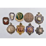 A SELECTION OF MEDALS, to include a silver sporting medal, hallmarked Birmingham 'Bendall