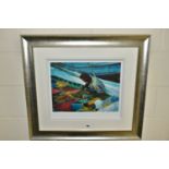 ROLF HARRIS (AUSTRALIA 1930) 'MENDING THE NETS', a signed limited edition print depicting a