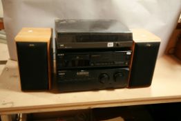 A NAD 5120 TURNTABLE fitted with an Ortofon OMB 5E cartridge, a Sony TA-FB920R Amplifier, a Sony