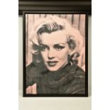 NUALA MULLIGAN (BRITISH CONTEMPORARY) 'DIAMONDS ARE A GIRLS BEST FRIEND', a portrait of Marilyn