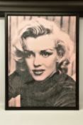 NUALA MULLIGAN (BRITISH CONTEMPORARY) 'DIAMONDS ARE A GIRLS BEST FRIEND', a portrait of Marilyn