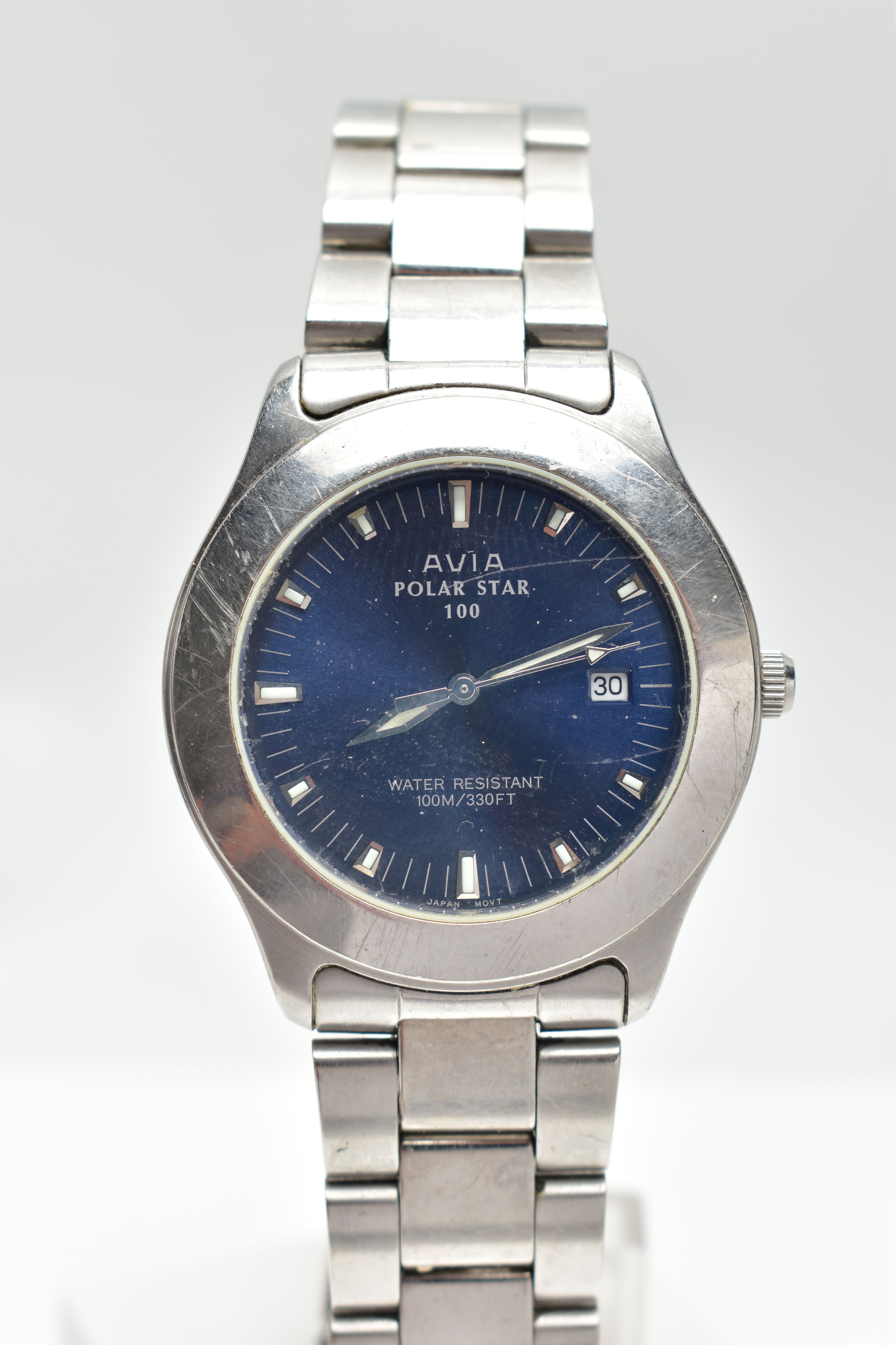 TWO WRISTWATCHES, the first an Avia gents wristwatch, fitted with a stainless steel bracelet and - Image 5 of 10