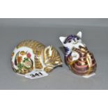 TWO ROYAL CROWN DERBY PAPERWEIGHTS, comprising 'Lavender' a signature edition of 1500 for Govier's