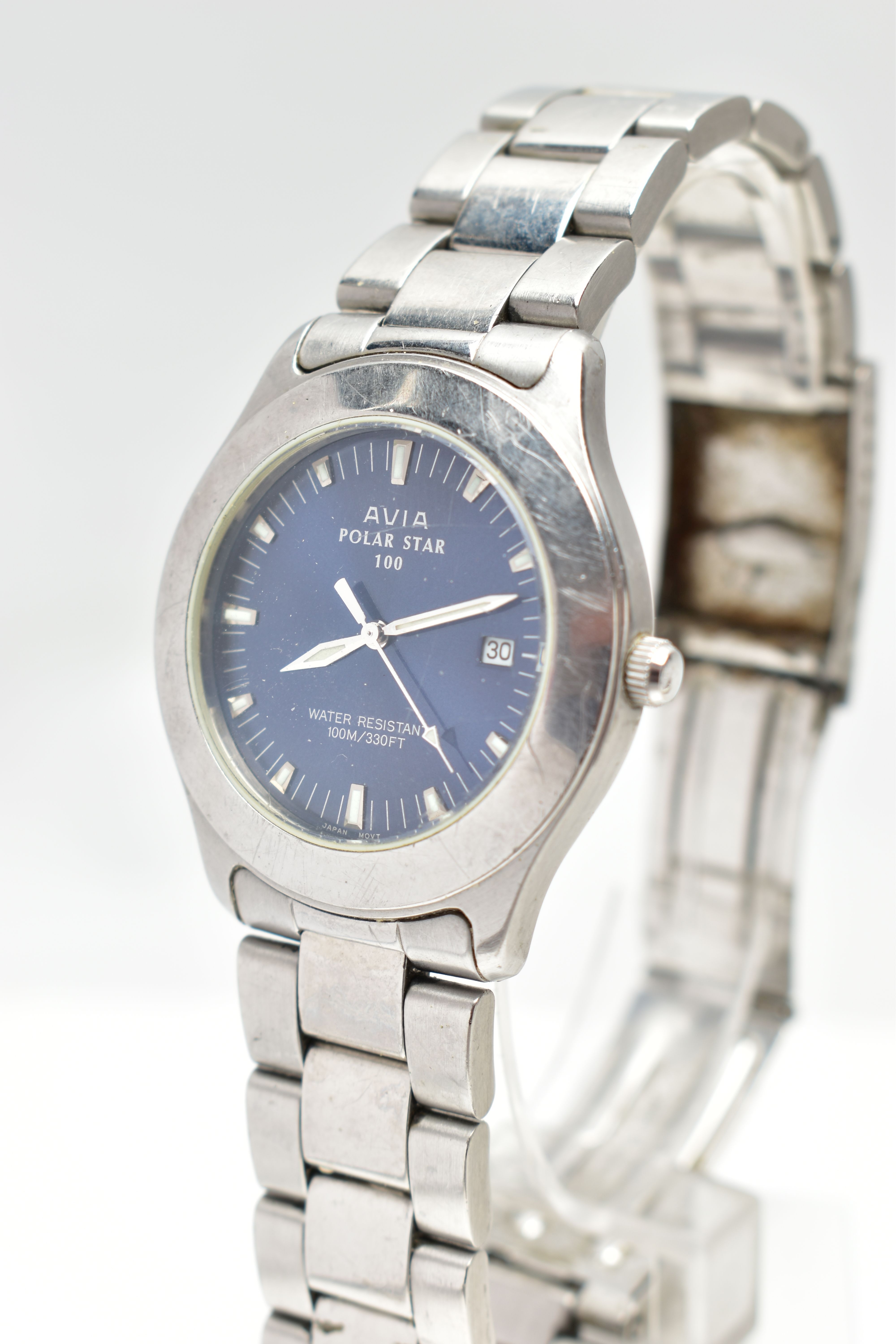 TWO WRISTWATCHES, the first an Avia gents wristwatch, fitted with a stainless steel bracelet and - Image 7 of 10