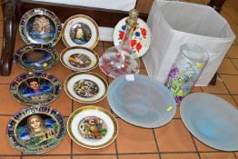 NEW AND UNUSED DECORATIVE HOUSEHOLD SUNDRIES TOGETHER WITH COLLECTABLE PLATES, comprising four Royal