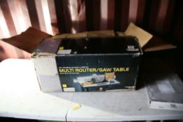 A PERFOMANCE MULTI ROUTER/SAW TABLE in damaged box