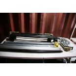 A QUANTITY OF ROOF BAR PARTS including Thule, Rovers etc.