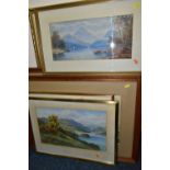 SIX 19TH AND 20TH CENTURY WATERCOLOURS, comprising Ralph Morley (19th / 20th century) 'Thirlmere'