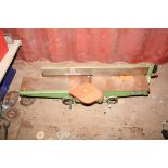 A VINTAGE WINMAX 6in BENCH JOINTER, total length 120cm with blade guard and right angle fence (