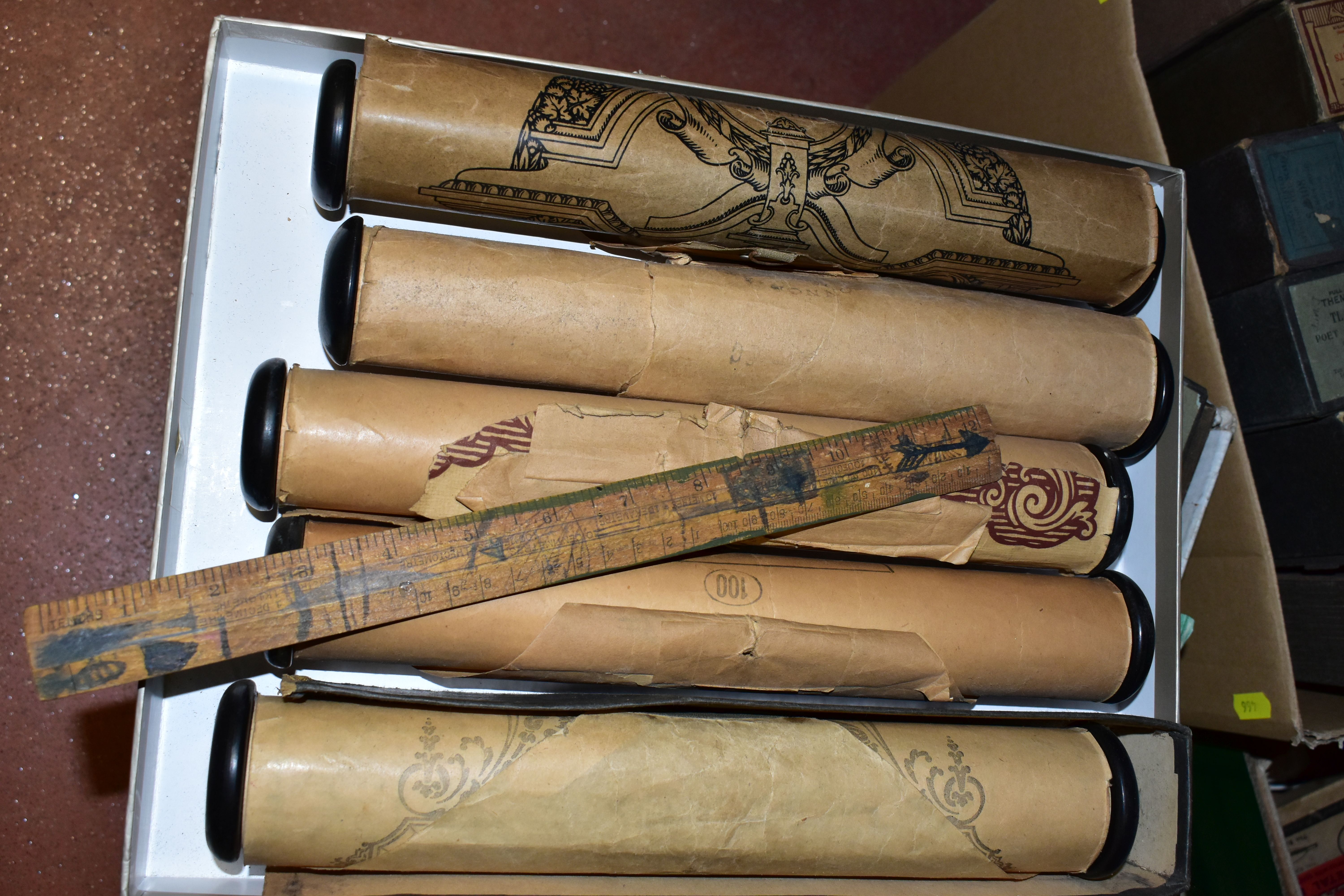 FOUR BOXES OF VICTORIAN PIANOLA SONG MUSIC ROLLS, to include sixty three rolls by various - Image 3 of 9