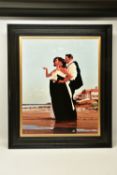 JACK VETTRIANO (SCOTTISH 1951) 'THE MISSING MAN II', a signed limited edition print depicting male