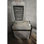 A WESTRA ENVIROMENTAL DRYDAMP DH-30 DEHUMIDIFIER and a Dunelm DNHH halogen heater (both UNTESTED)