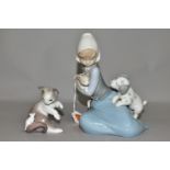 TWO LLADRO FIGURINES, comprising Little Friskies, no 5032, introduced in 1979 and retired in 1997,