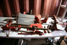 WHAT APPEARS TO BE A CORONET MINOR VINTAGE WOODWORKING SYSTEM with Gryphon motor, planer, table