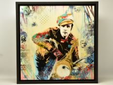 SRINJOY (AMERICAN CONTEMPORARY) 'WILD ONE', a portrait of Marlon Brando as his character from the