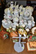 A GROUP OF TEAWARES AND CERAMICS, comprising Royal Doulton Expressions 'Windermere' pattern two