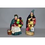 TWO ROYAL DOULTON FIGURINES, comprising The Pied Piper HN2102, height 23cm, and The Old Balloon