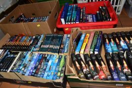 A COLLECTION OF DOCTOR WHO BOOKS, assorted novels, graphic novels, reference and guide books etc.,