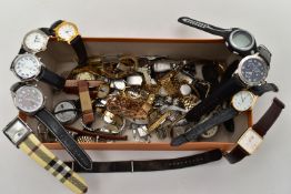 AN ASSORTMENT OF WRISTWATCHES, names to include 'Mensel' comprising a circular dial with Arabic