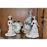 TWO COALPORT FOR COMPTON &WOODHOUSE LIMITED EDITION FIGURES FROM LA BELLE EPOQUE SERIES,