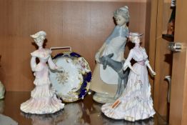 TWO COALPORT FOR COMPTON &WOODHOUSE LIMITED EDITION FIGURES FROM LA BELLE EPOQUE SERIES,