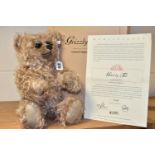 A BOXED LIMITED EDITION STEIFF 'GRIZZLY TED', caramel tipped mohair, jointed, fitted with growler,