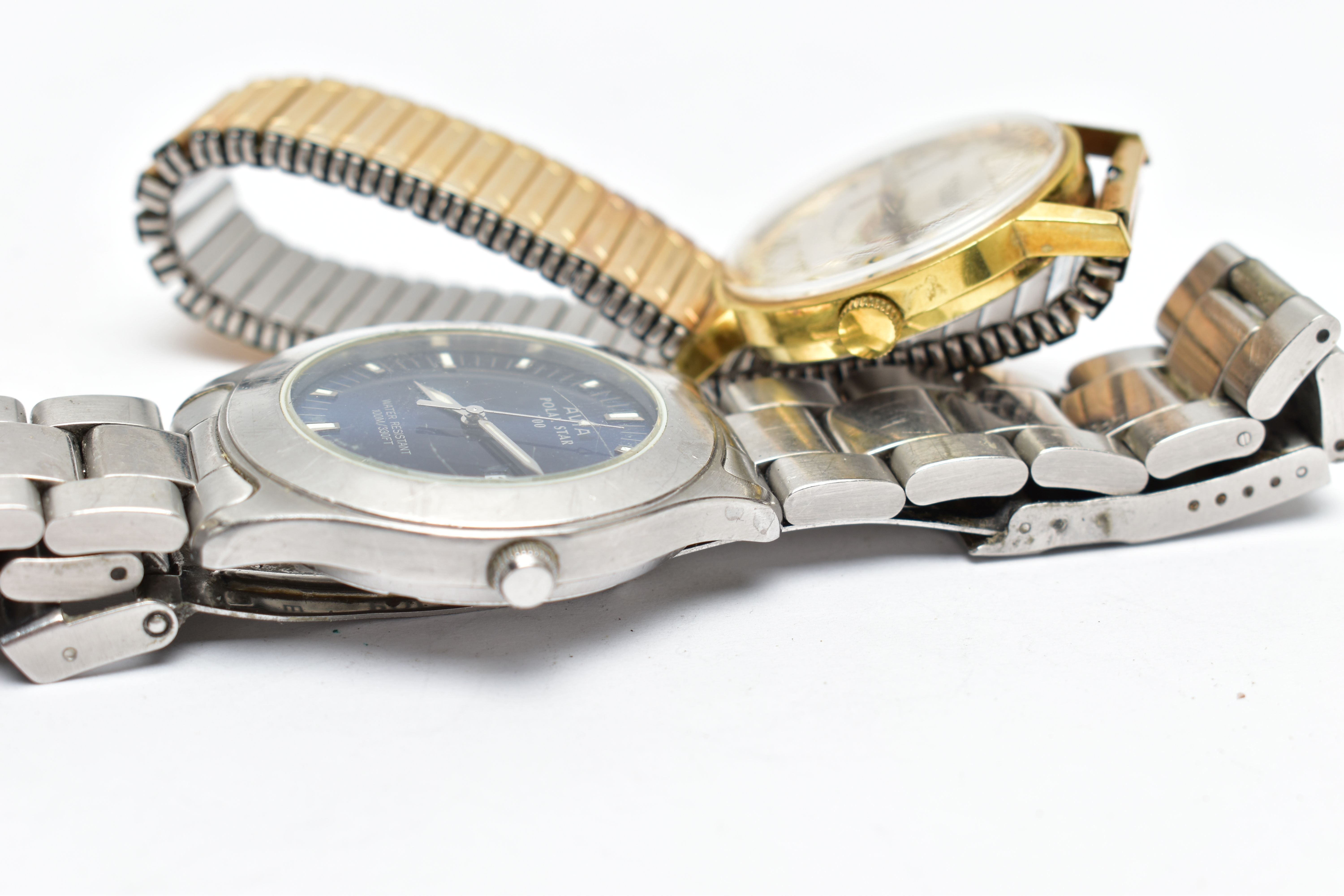 TWO WRISTWATCHES, the first an Avia gents wristwatch, fitted with a stainless steel bracelet and - Image 10 of 10