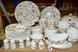 A ROYAL DOULTON/ MINTON 'TAPESTRY' S770 PATTERN DINNER SET, comprising two covered tureens, two
