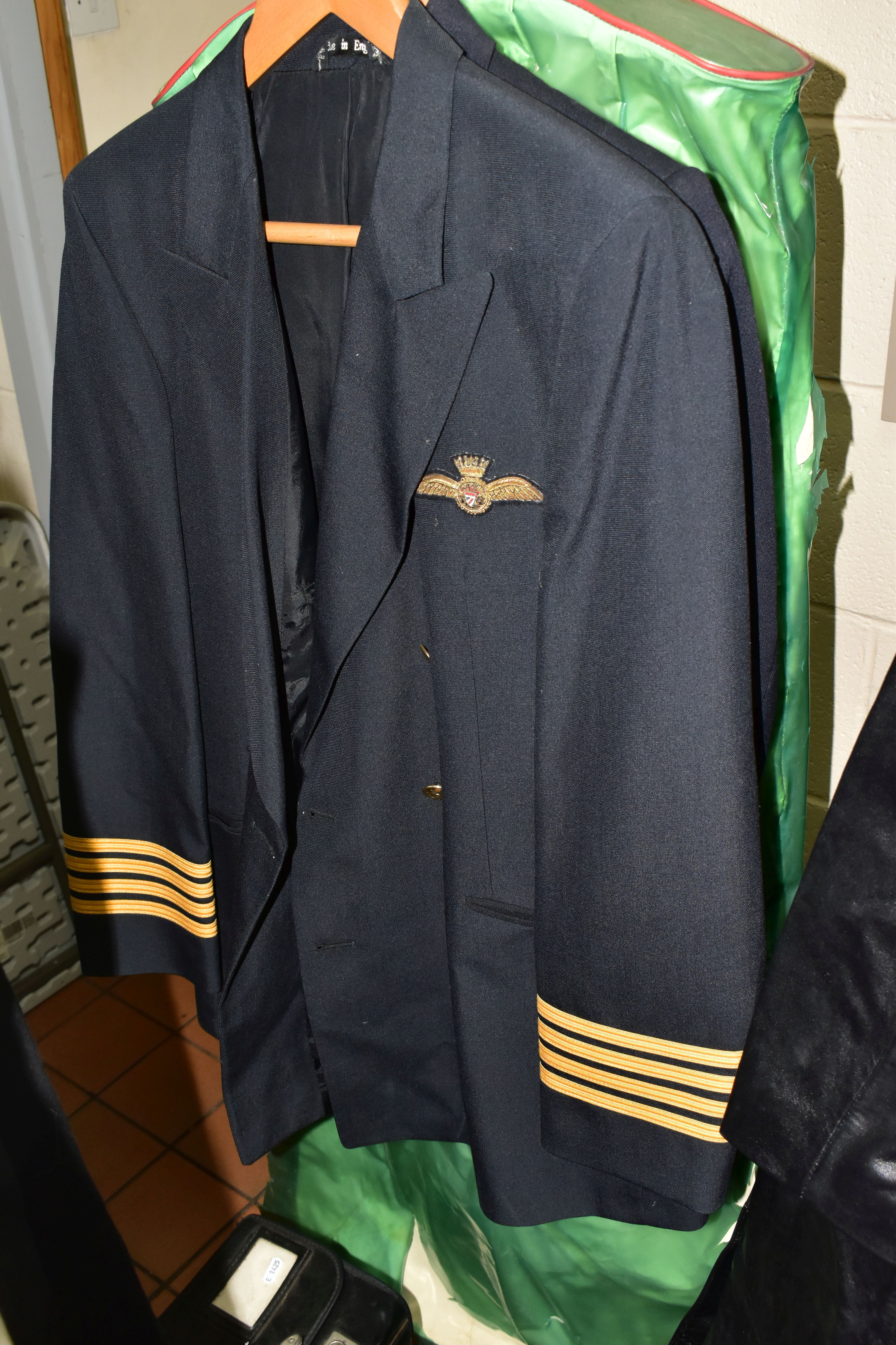 A GROUP OF VINTAGE BRITISH UNIFORMS, comprising a British Airways Captain's jacket, a Captain's ' - Image 4 of 7