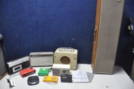 A COLLECTION OF VINTAGE AUDIO EQUIPMENT to include a Wharfdale PA-30 pa system, Technics SL-XP140