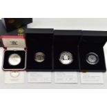 A SELECTION OF ROYAL MINT SILVER AND SILVER PIEDFORT PROOF UK COINS TO INCLUDE: 2009 £5 Accession of