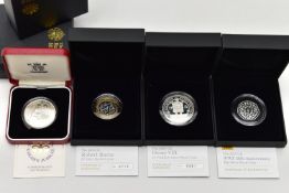 A SELECTION OF ROYAL MINT SILVER AND SILVER PIEDFORT PROOF UK COINS TO INCLUDE: 2009 £5 Accession of