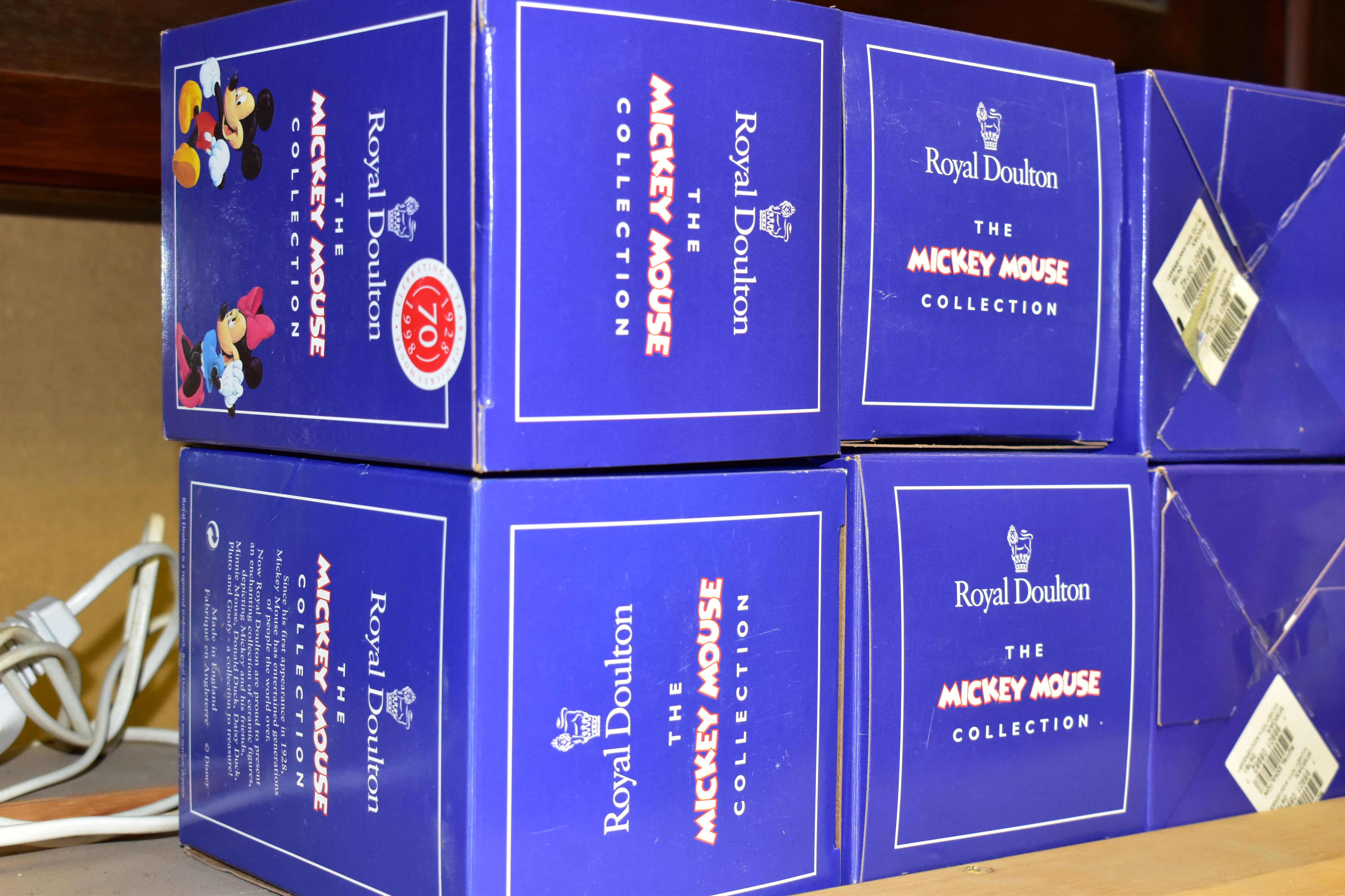 SIX BOXED ROYAL DOULTON 'THE MICKEY MOUSE COLLECTION' FIGURINES, comprising Mickey Mouse MM1, Minnie - Image 5 of 5