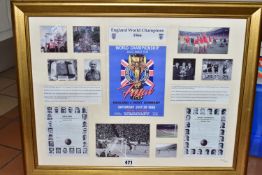 A FRAMED LIMITED EDITION CELEBRATION OF ENGLANDS 1966 WORLD CUP VICTORY, includes reproduction