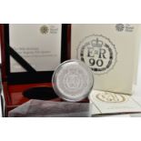 A ROYAL MINT UNITED KINGDOM HER MAJESTY QUEEN ELIZABETH II PLATINUM PIEDFORT PROOF 90th BIRTHDAY (