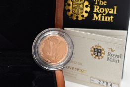 A ROYAL MINT 2012 UNITED KINGDOM PROOF SOVEREIGN COIN,New Reverse Design by Paul Day for the
