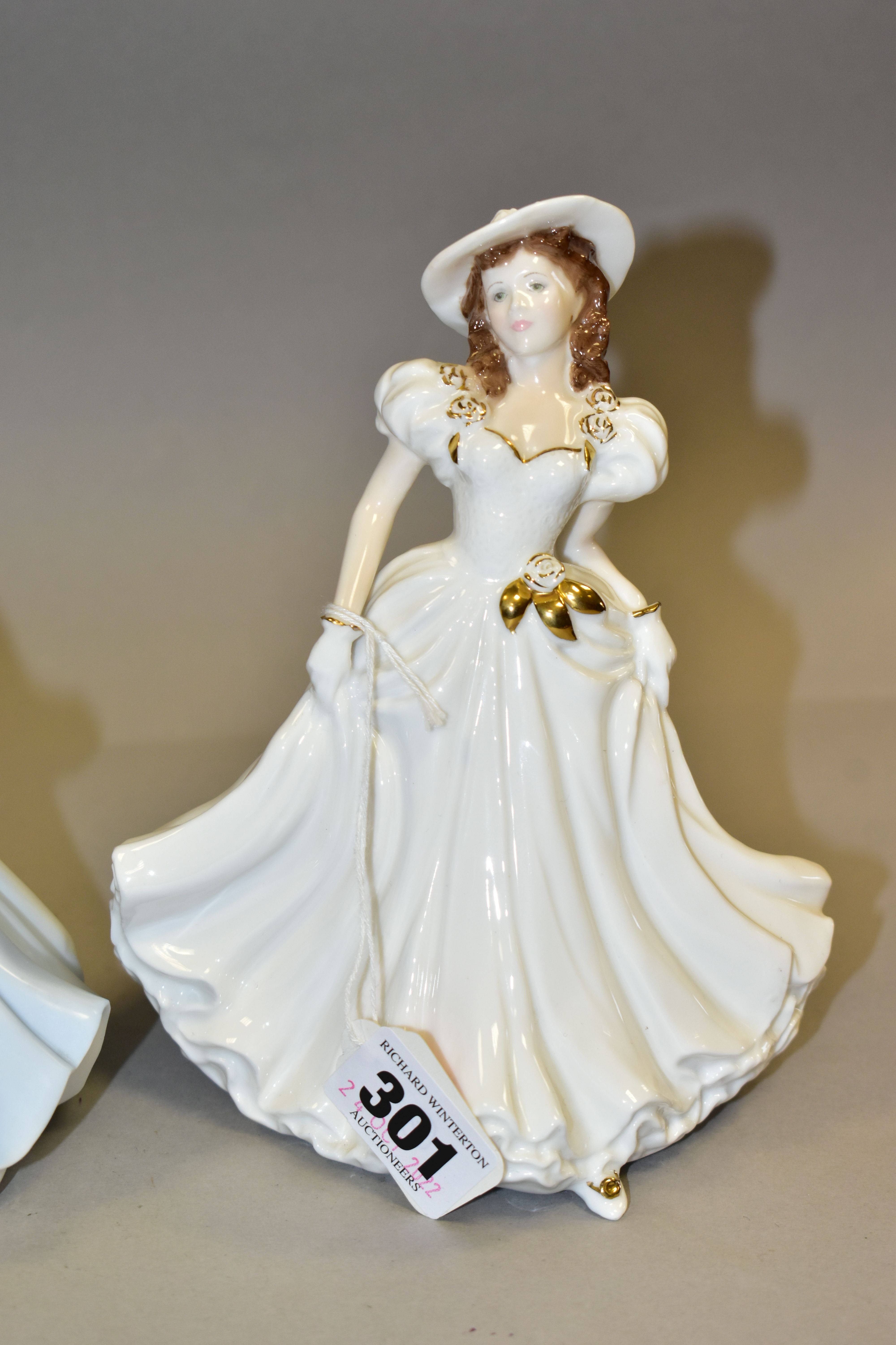 THREE ROYAL WORCESTER AND ROYAL DOULTON FIGURINES, comprising Royal Worcester Congratulations ' - Image 2 of 5