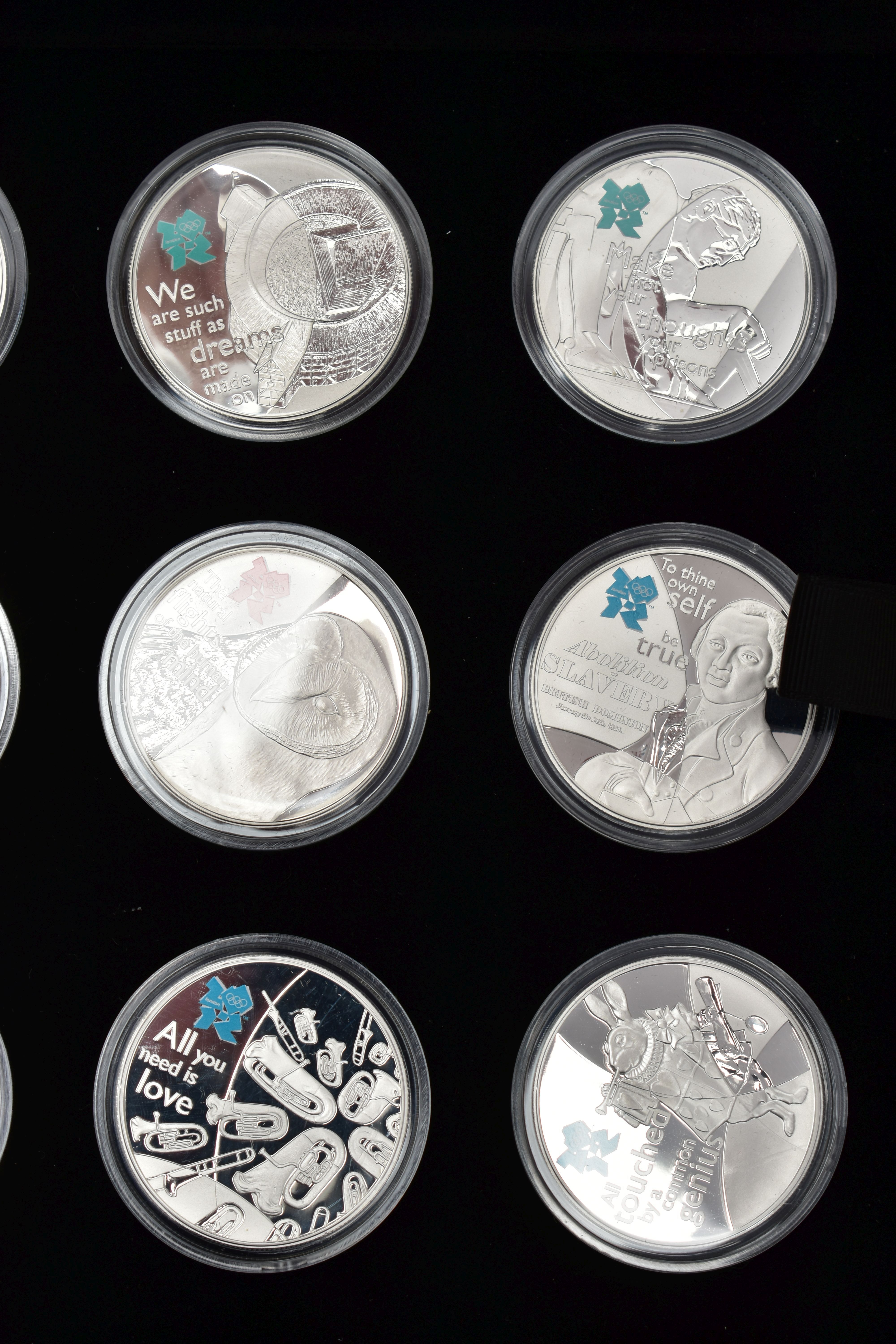 A CASED DISPLAY BY THE ROYAL MINT (A Celebration of Britain) 18 Silver proof series coins for the - Image 5 of 5