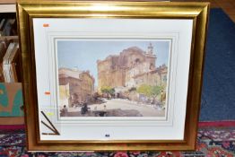 WILLIAM RUSSELL FLINT (1880-1969) 'SUMMERTIME - UZES', a limited edition print depicting a French